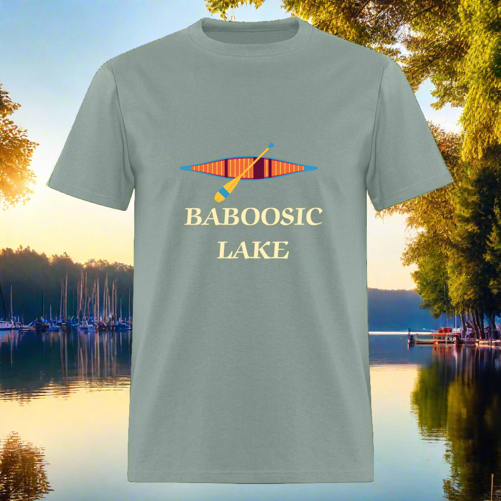 SIE CAPS BABOOSIC LAKE Relaxed Design Classic T-Shirt - sage