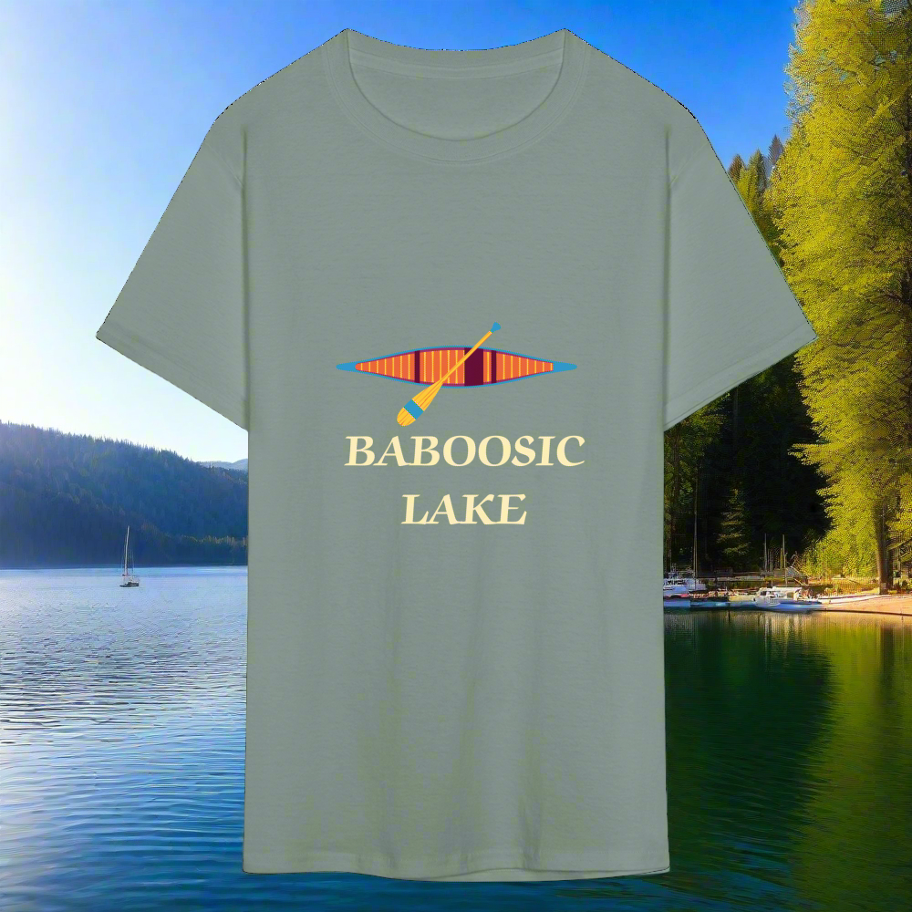 SIE CAPS BABOOSIC LAKE Relaxed Design Classic T-Shirt - sage