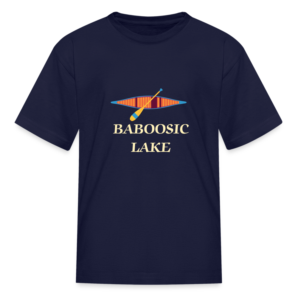 SIE CAPS BABOOSIC LAKE Kids' Fruit of the Loom T-Shirt - navy