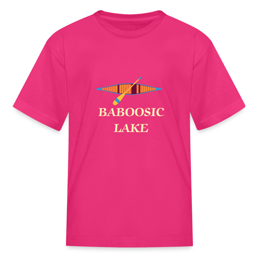 SIE CAPS BABOOSIC LAKE Kids' Fruit of the Loom T-Shirt - fuchsia