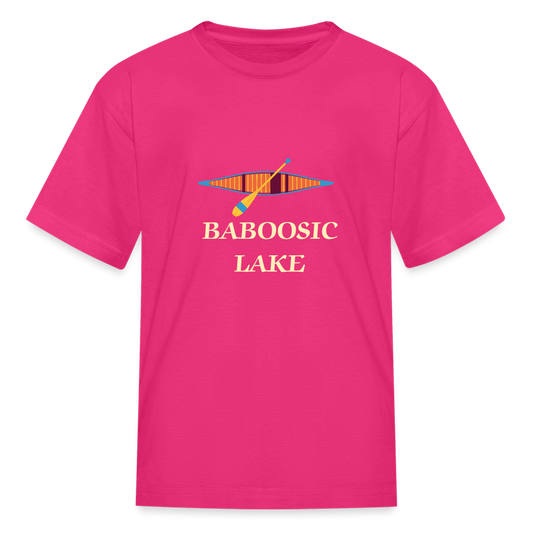 SIE CAPS BABOOSIC LAKE Kids' Fruit of the Loom T-Shirt - fuchsia