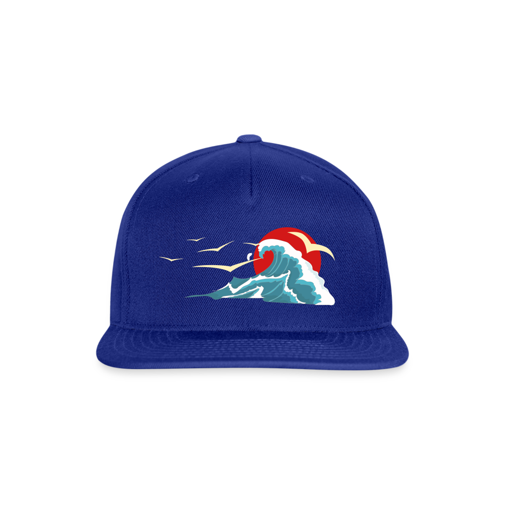 SIE CAPS SUNSET SEAGULLS Authentic Snapback Baseball Cap - royal blue