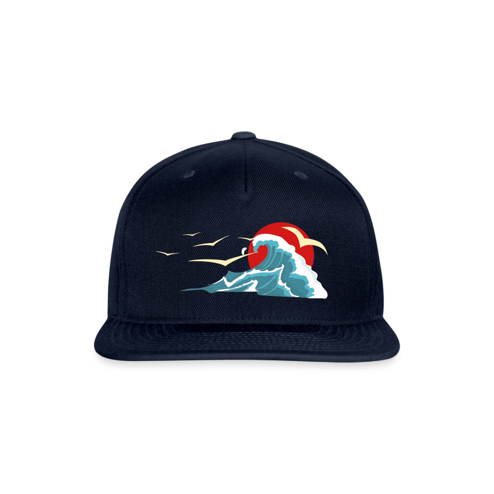 SIE CAPS SUNSET SEAGULLS Authentic Snapback Baseball Cap - navy