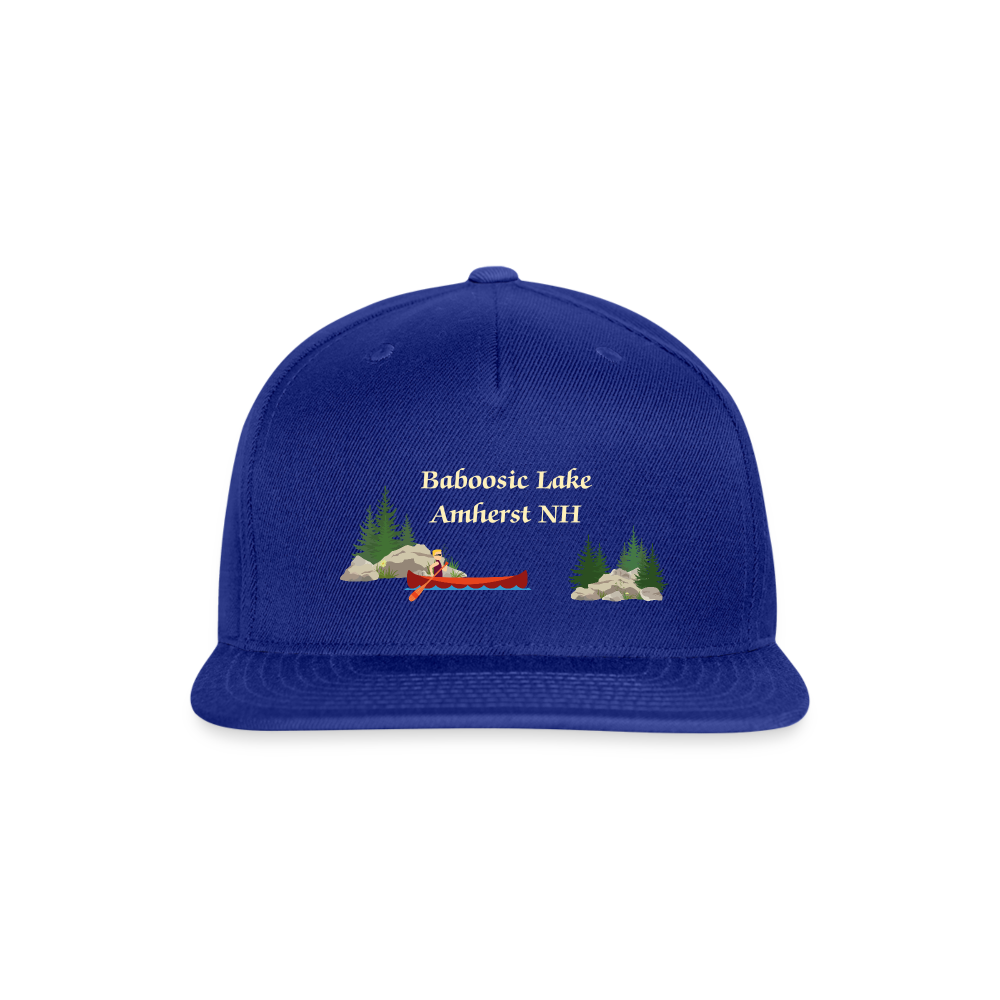 SIE CAPS "Baboosic Lake Amherst NH" Authentic Snapback Baseball Cap - royal blue