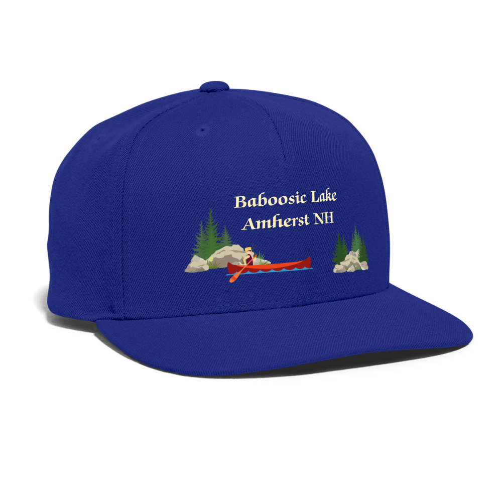 SIE CAPS "Baboosic Lake Amherst NH" Authentic Snapback Baseball Cap - royal blue