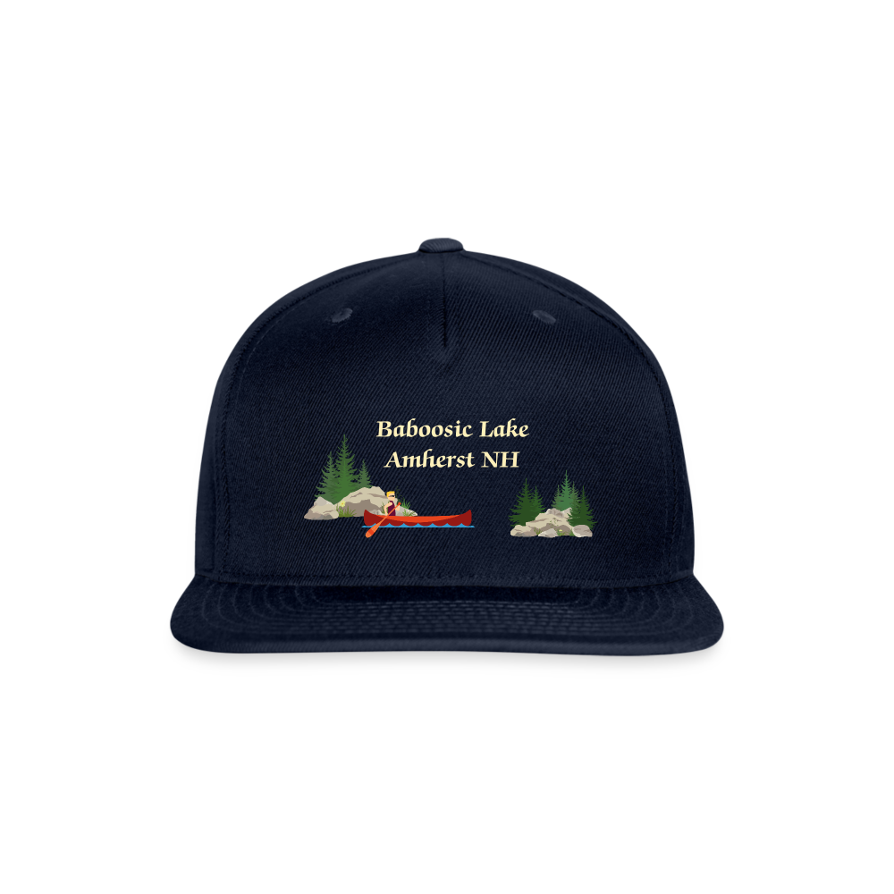 SIE CAPS "Baboosic Lake Amherst NH" Authentic Snapback Baseball Cap - navy