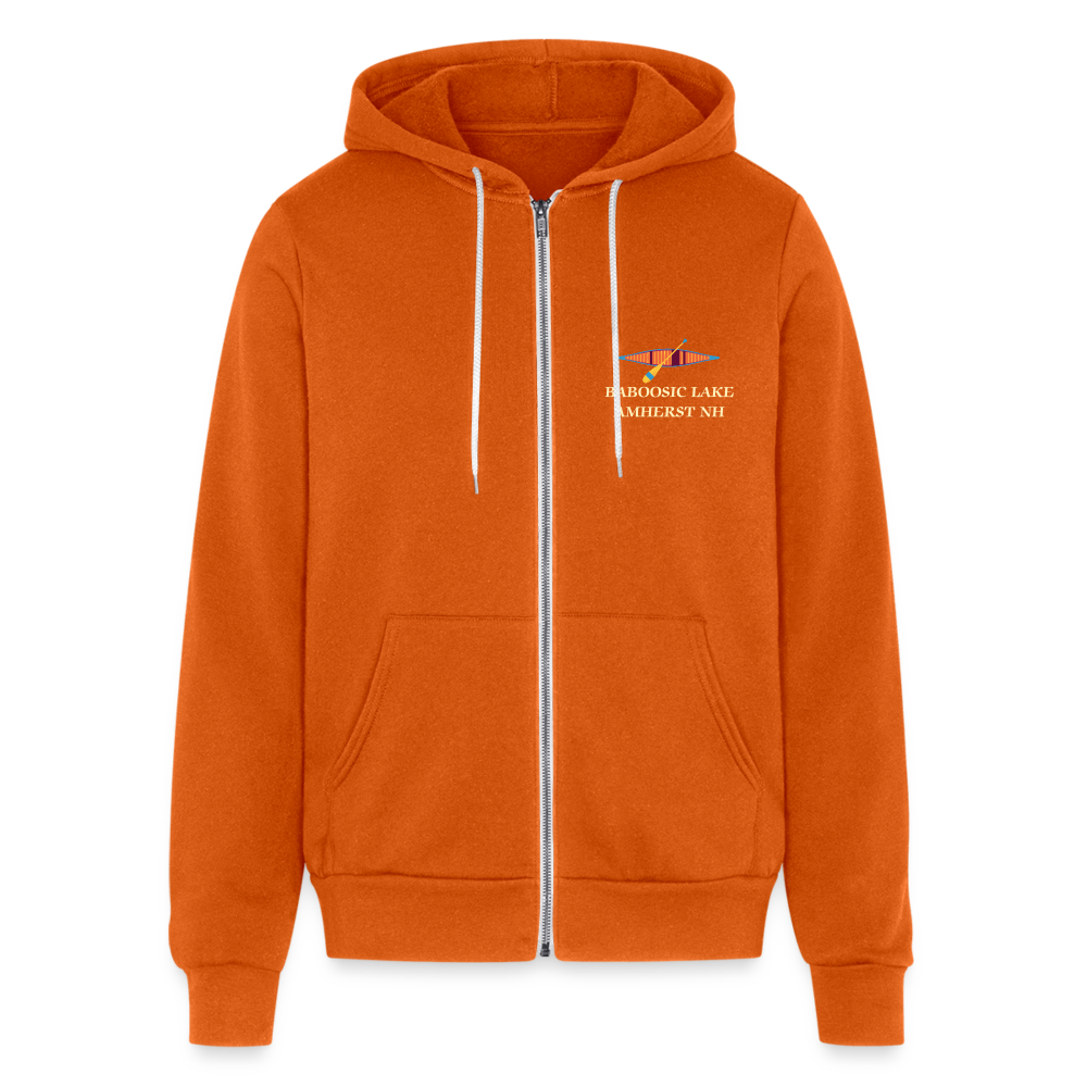 SIE CAPS "BABOOSIC LAKE AMHERST NH" Bella + Canvas Unisex Full Zip Hoodie - autumn