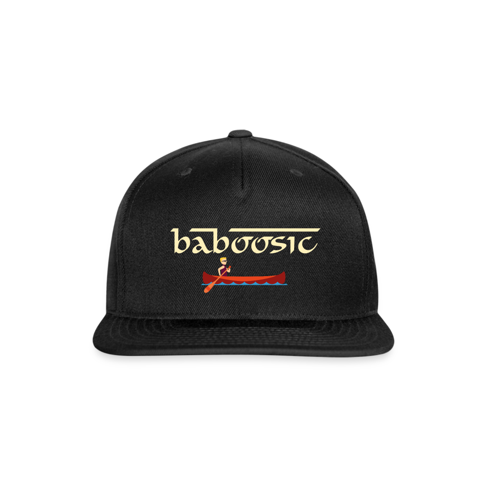 SIE CAPS BABOOSIC Authentic Snapback Baseball Cap - black