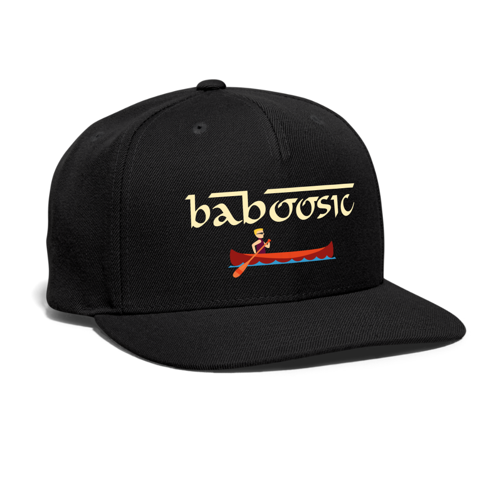 SIE CAPS BABOOSIC Authentic Snapback Baseball Cap - black