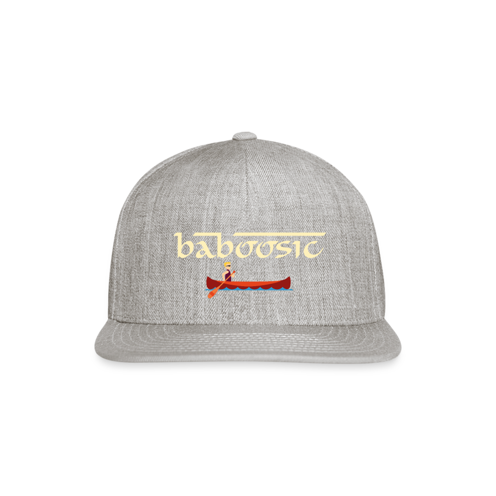 SIE CAPS BABOOSIC Authentic Snapback Baseball Cap - heather gray