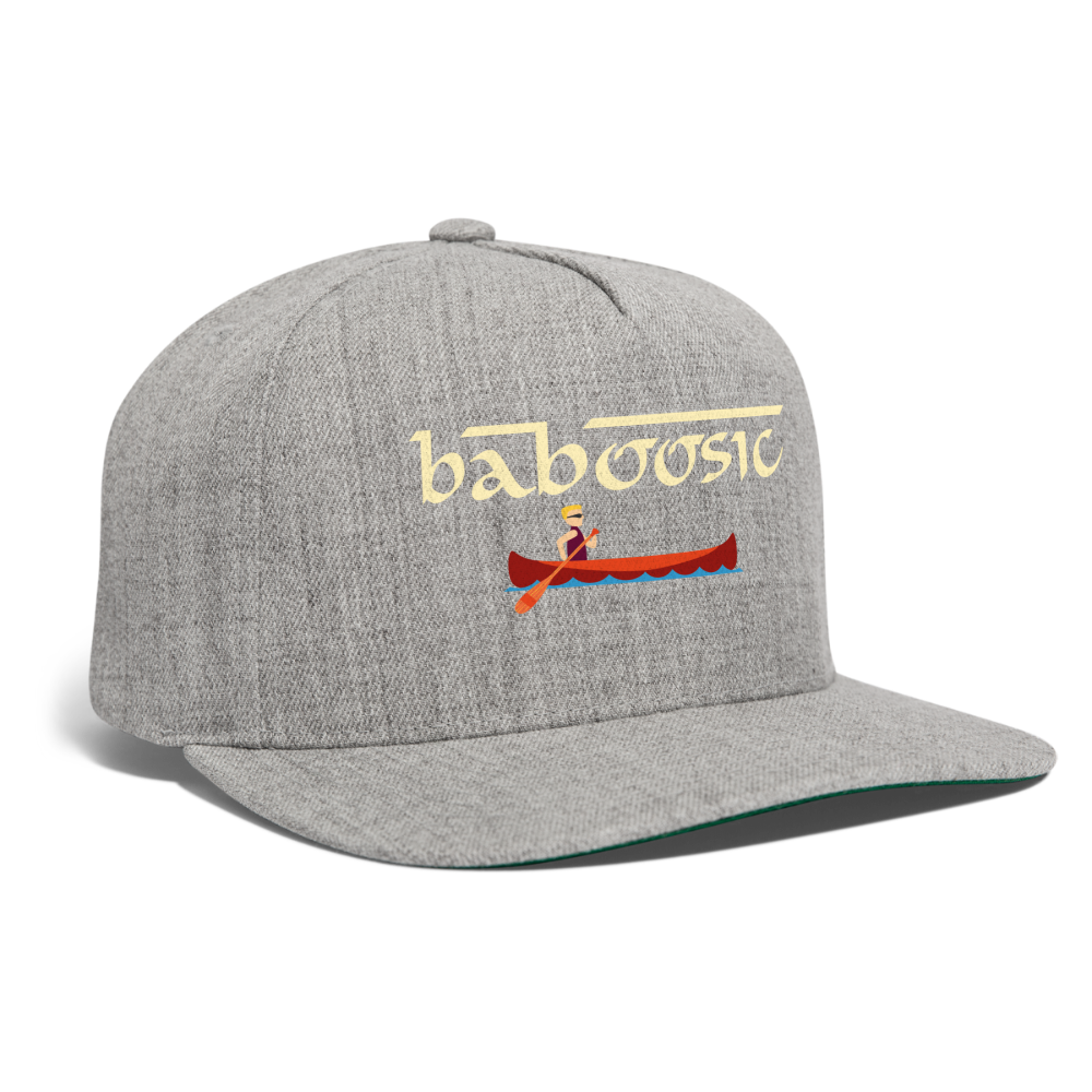 SIE CAPS BABOOSIC Authentic Snapback Baseball Cap - heather gray