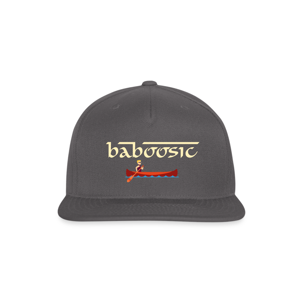 SIE CAPS BABOOSIC Authentic Snapback Baseball Cap - dark grey