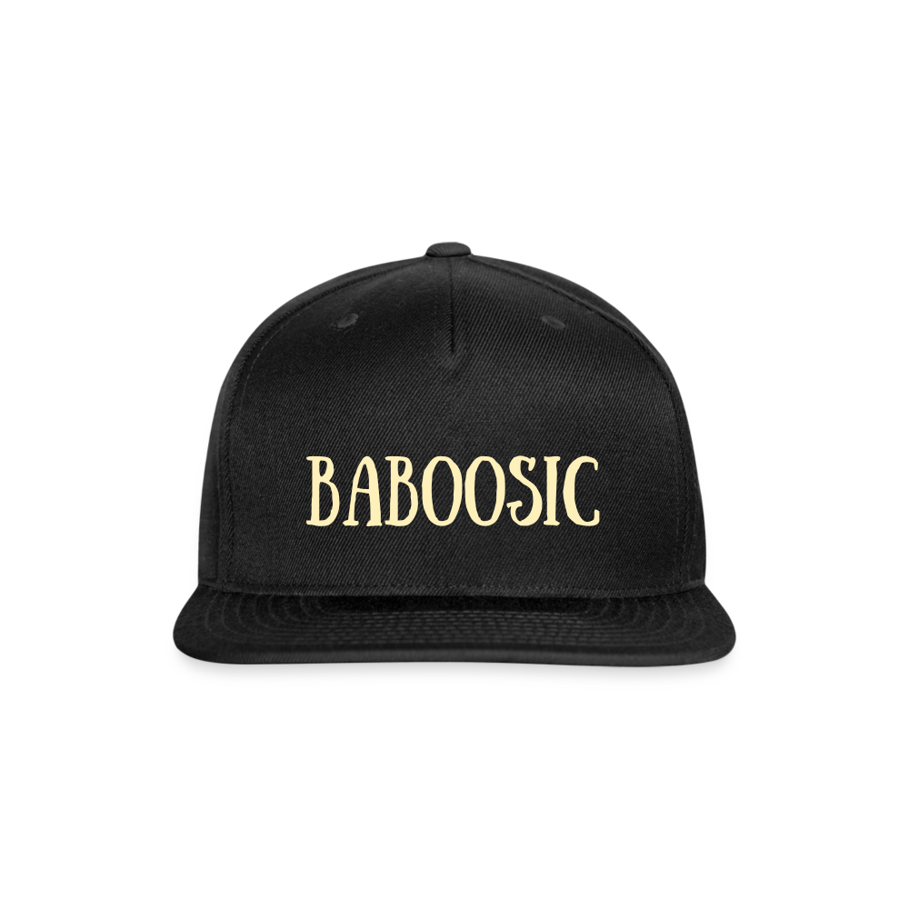 SIE CAPS BABOOSIC LAKE Authentic Snapback Baseball Cap - black