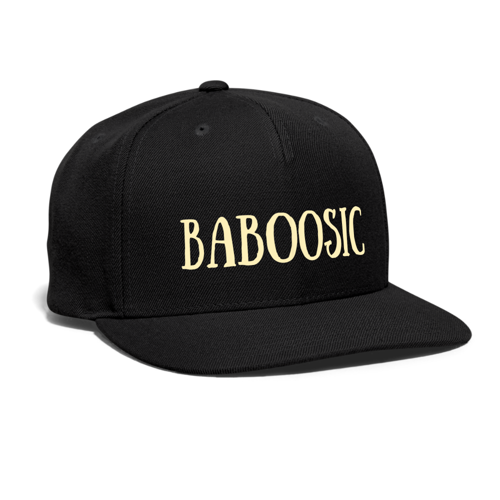 SIE CAPS BABOOSIC LAKE Authentic Snapback Baseball Cap - black