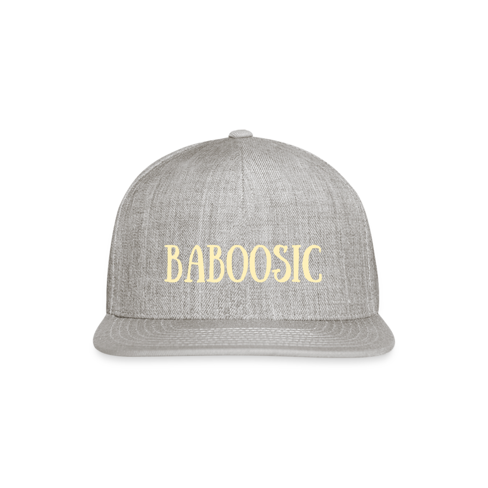 SIE CAPS BABOOSIC LAKE Authentic Snapback Baseball Cap - heather gray