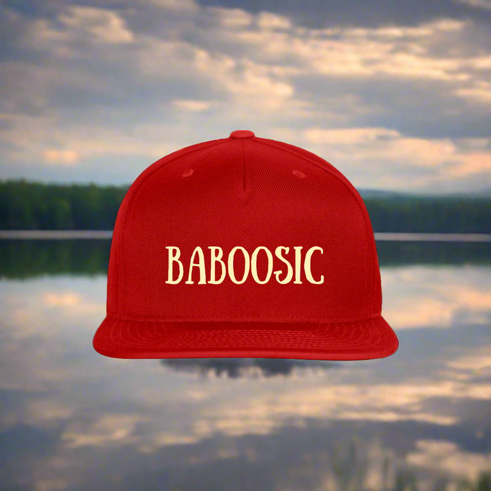 SIE CAPS BABOOSIC LAKE Authentic Snapback Baseball Cap - red