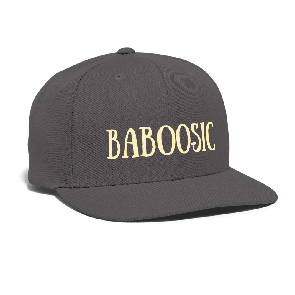 SIE CAPS BABOOSIC LAKE Authentic Snapback Baseball Cap - dark grey