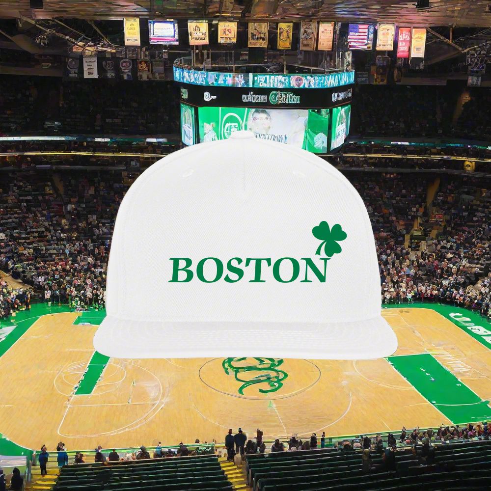 SIE CAPS BOSTON Authentic Snapback Baseball Cap - white