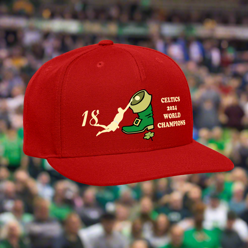 SIE CAPS CELTICS 18 Authentic Snapback Baseball CapSnapback Baseball Cap - red