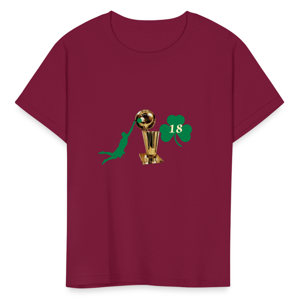 SIE CAPS DUNK 18 TROPHY Kids' Fruit of the Loom T-Shirt - burgundy