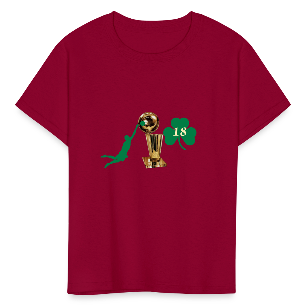 SIE CAPS DUNK 18 TROPHY Kids' Fruit of the Loom T-Shirt - dark red