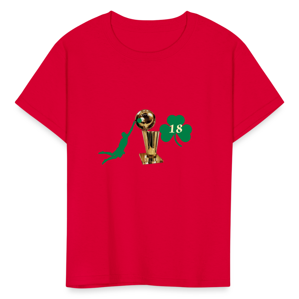 SIE CAPS DUNK 18 TROPHY Kids' Fruit of the Loom T-Shirt - red