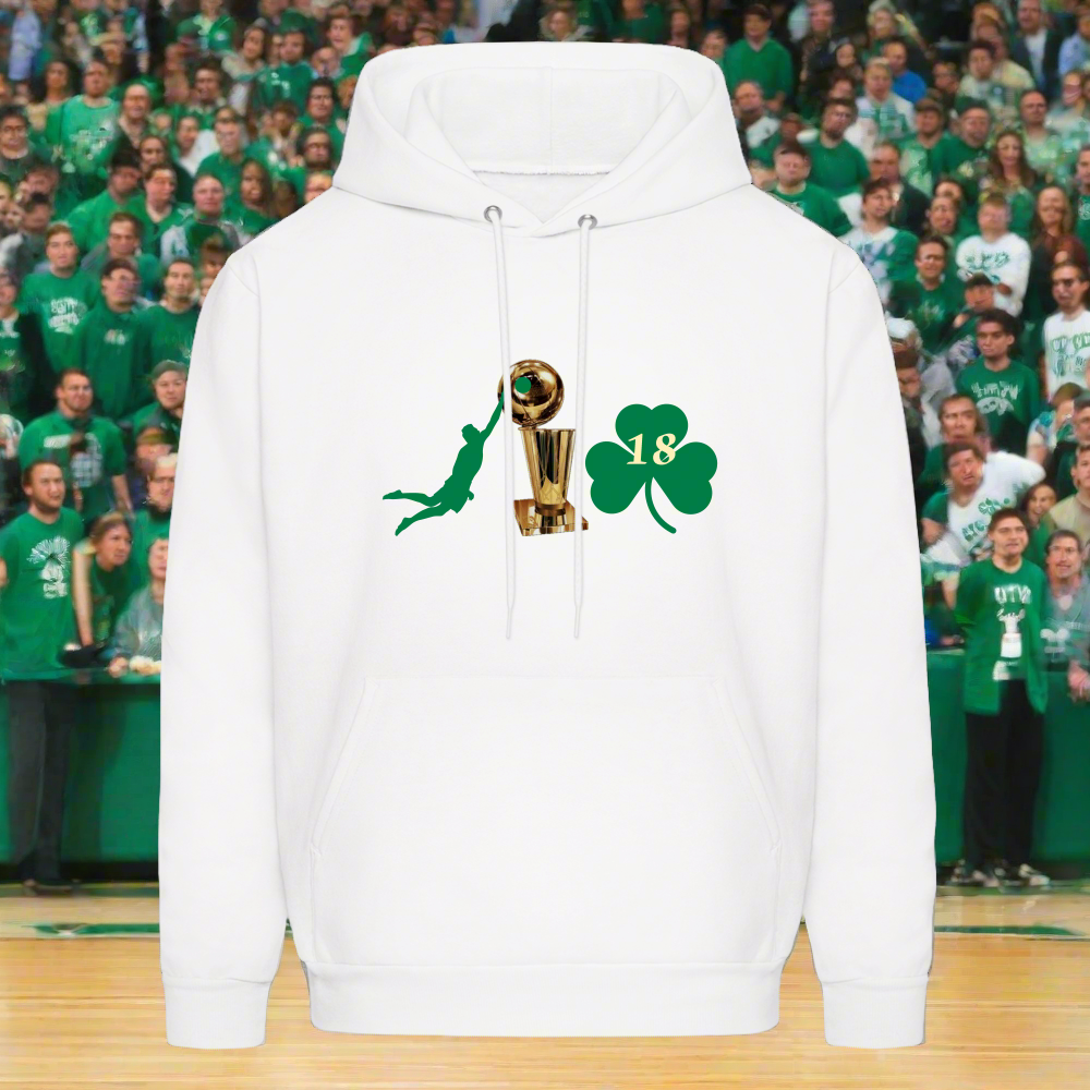 DIE CAPS CELTICS 10 TROPHY CLOVER Men's Hoodie - white