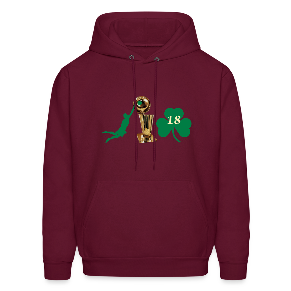 DIE CAPS CELTICS 10 TROPHY CLOVER Men's Hoodie - burgundy