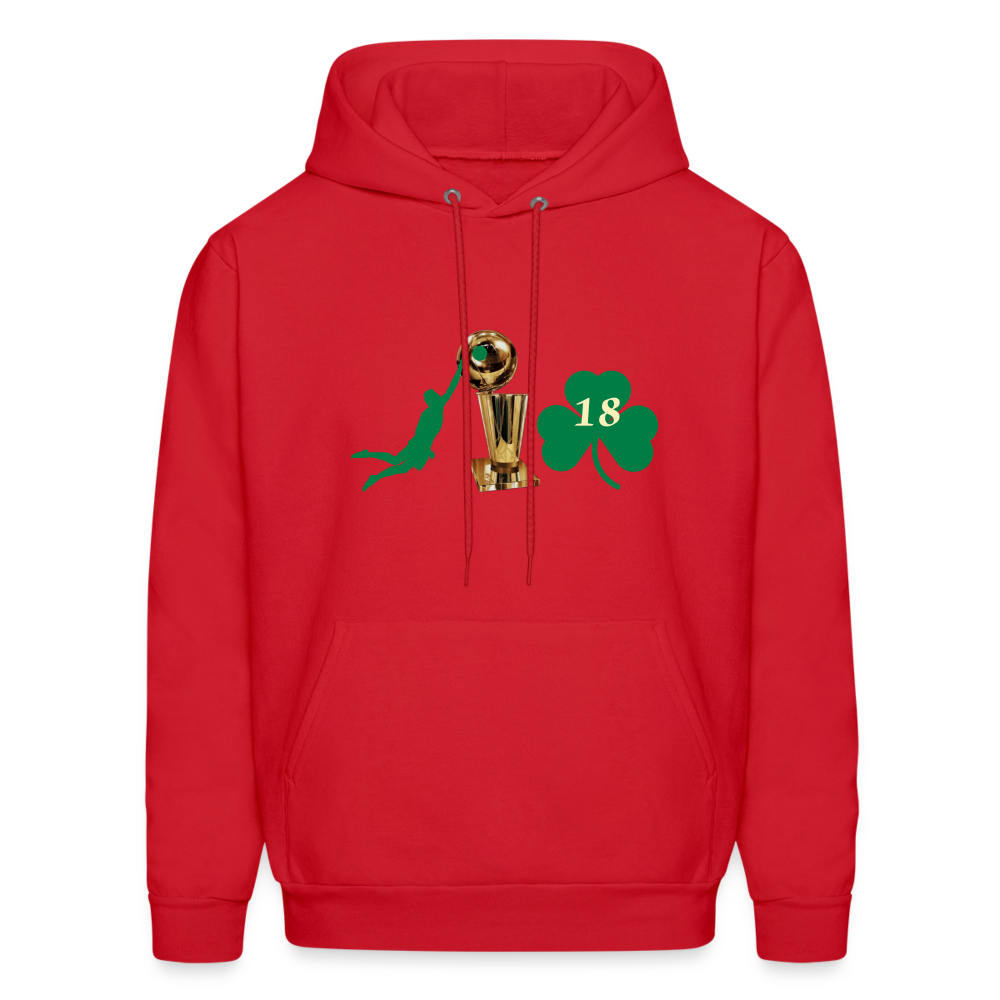 DIE CAPS CELTICS 10 TROPHY CLOVER Men's Hoodie - red