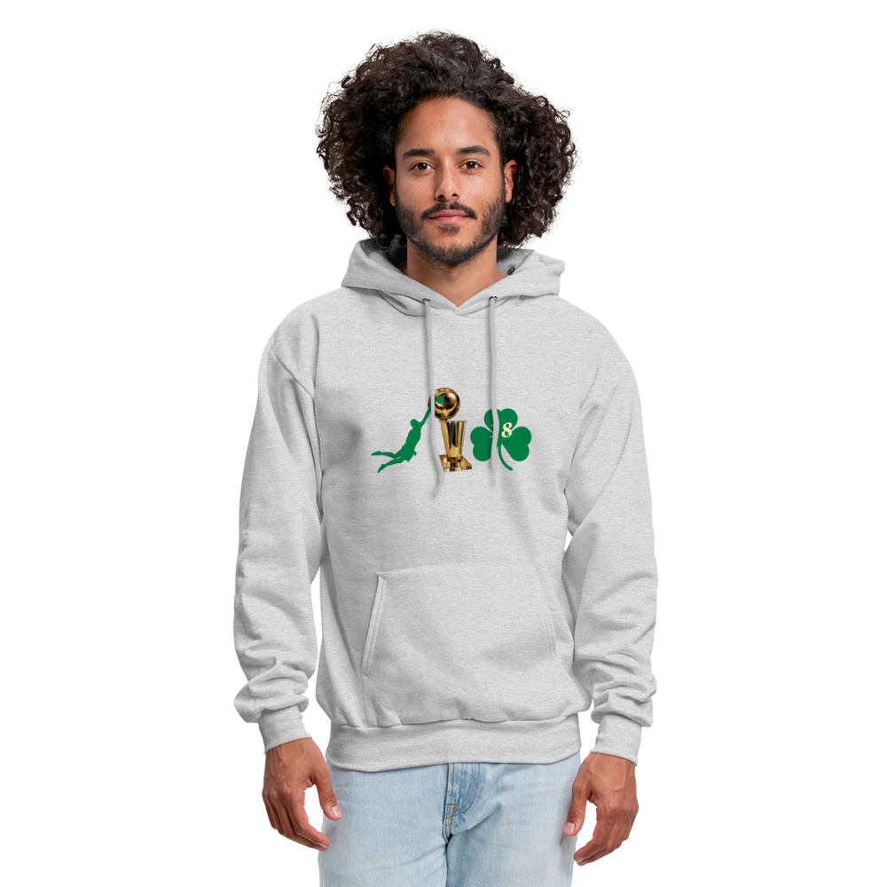 DIE CAPS CELTICS 10 TROPHY CLOVER Men's Hoodie - ash 