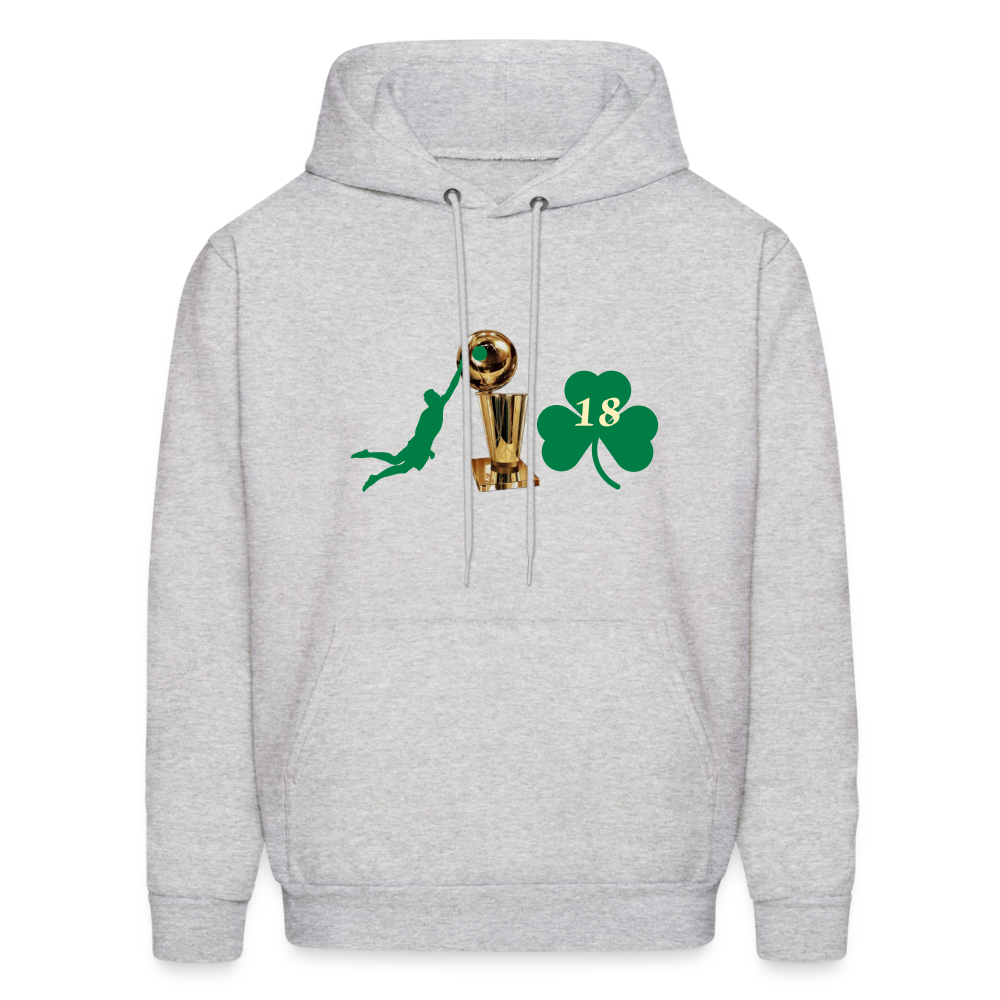 DIE CAPS CELTICS 10 TROPHY CLOVER Men's Hoodie - ash 