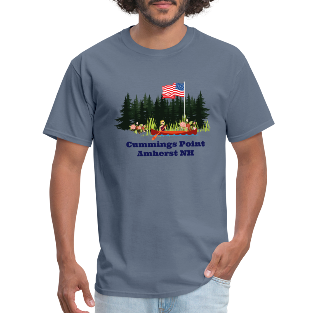 SIE CAPS CUMMINGS POINT AMHERST NH Unisex Classic T-Shirt - denim