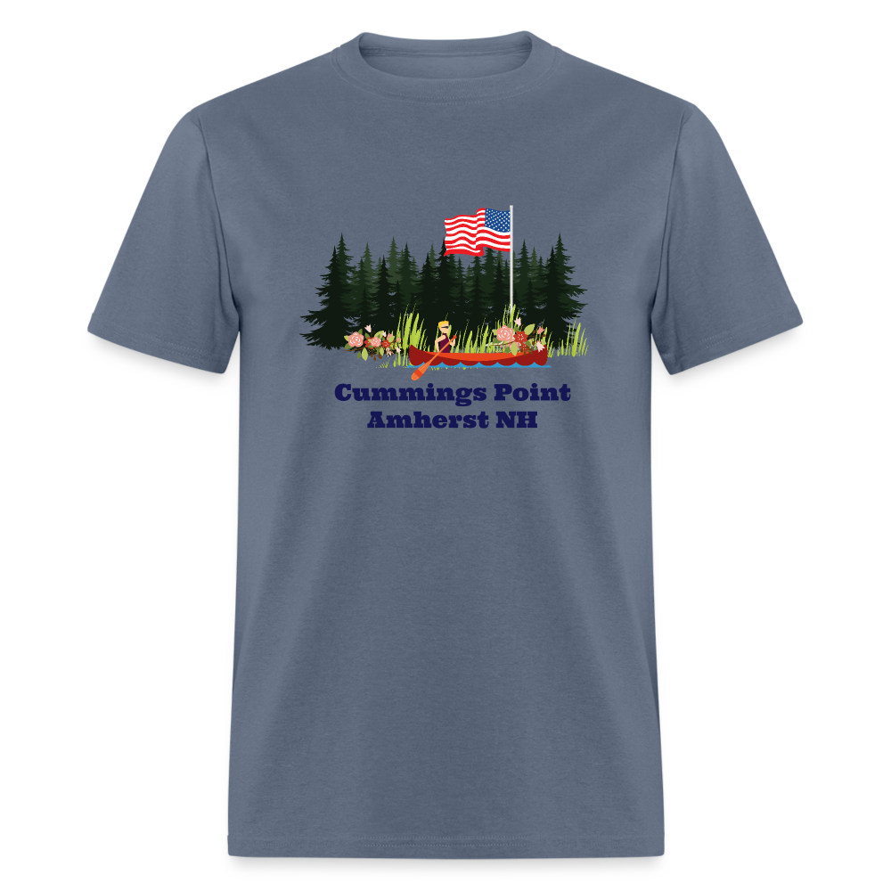 SIE CAPS CUMMINGS POINT AMHERST NH Unisex Classic T-Shirt - denim