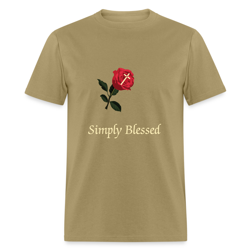 SIIE CAPS SIMPLY BLESSED CREAM LETTERING Unisex Classic T-ShirtUnisex Classic T-Shirt - khaki