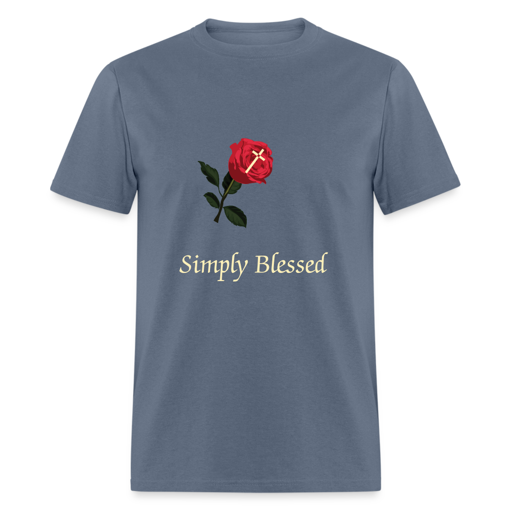 SIIE CAPS SIMPLY BLESSED CREAM LETTERING Unisex Classic T-ShirtUnisex Classic T-Shirt - denim