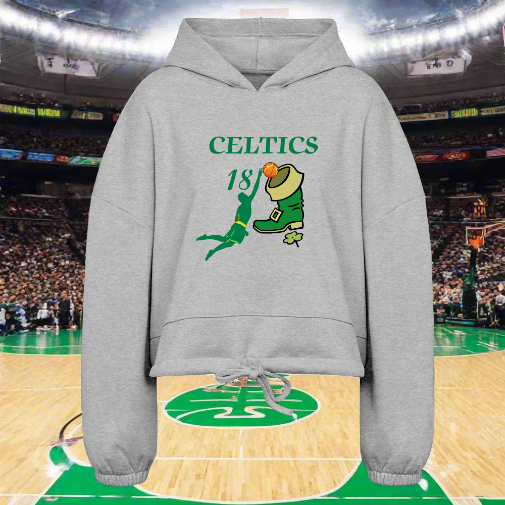 SIE CAPS CELTICS DUNK 18 TRIDI Women’s Cropped Hoodie - heather gray