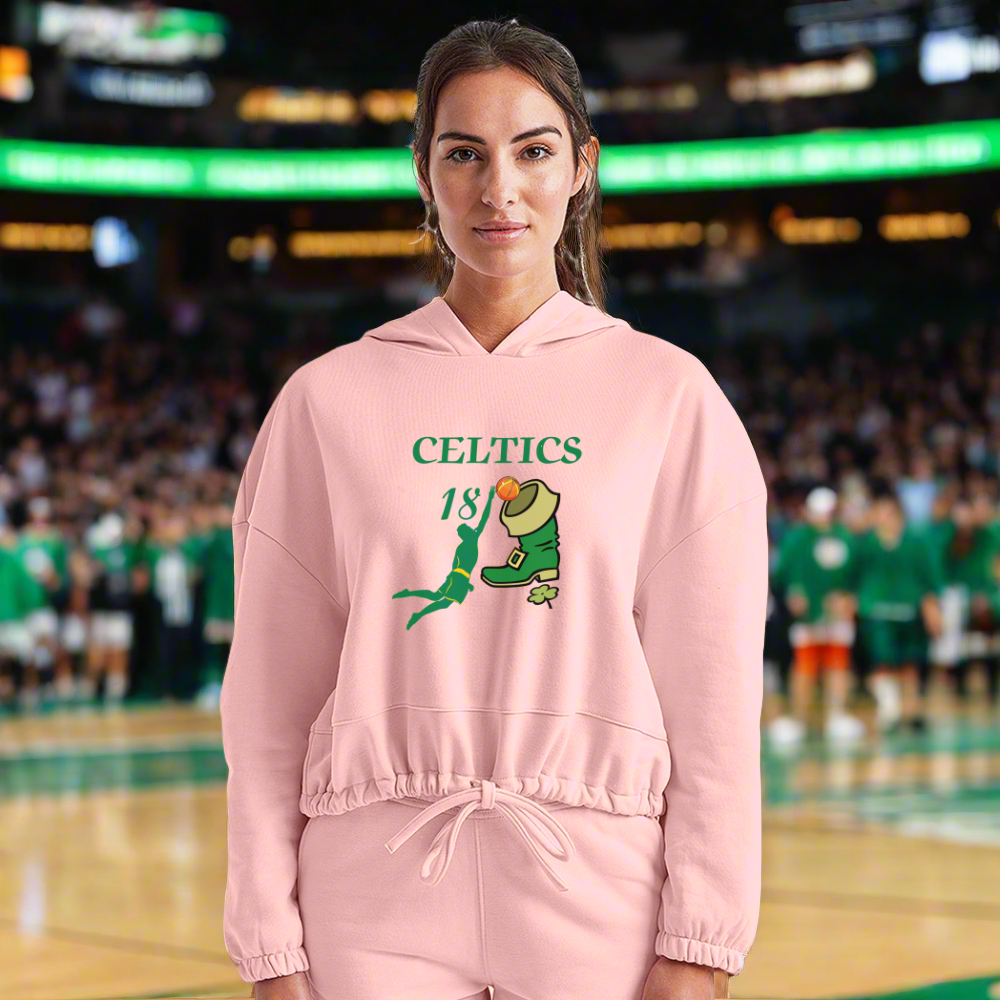 SIE CAPS CELTICS DUNK 18 TRIDI Women’s Cropped Hoodie - light pink