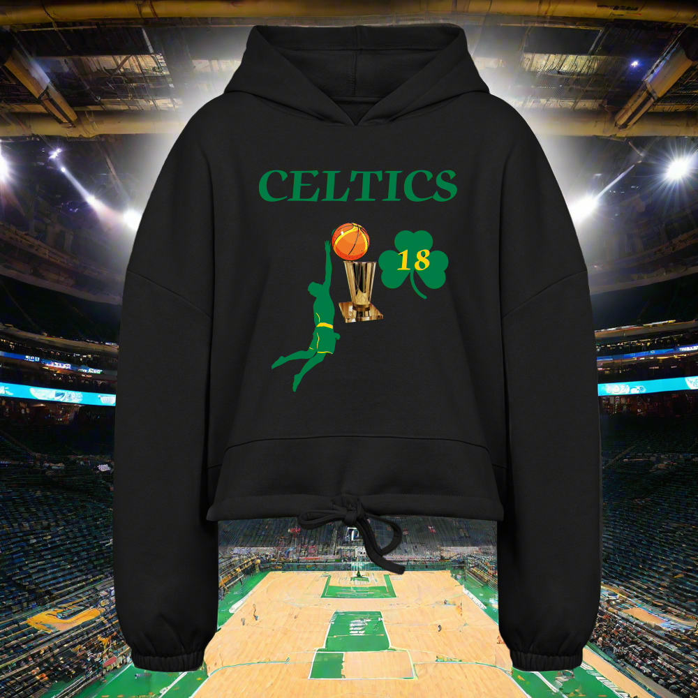 SIE CAPS CELTICS DUNK 18 TROPHY Women’s Cropped Hoodie - black