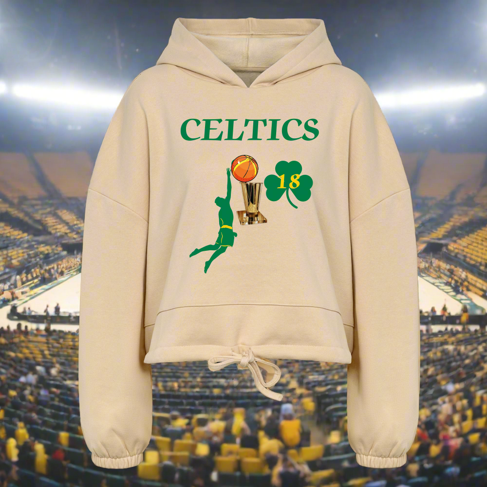 SIE CAPS CELTICS DUNK 18 TROPHY Women’s Cropped Hoodie - nude