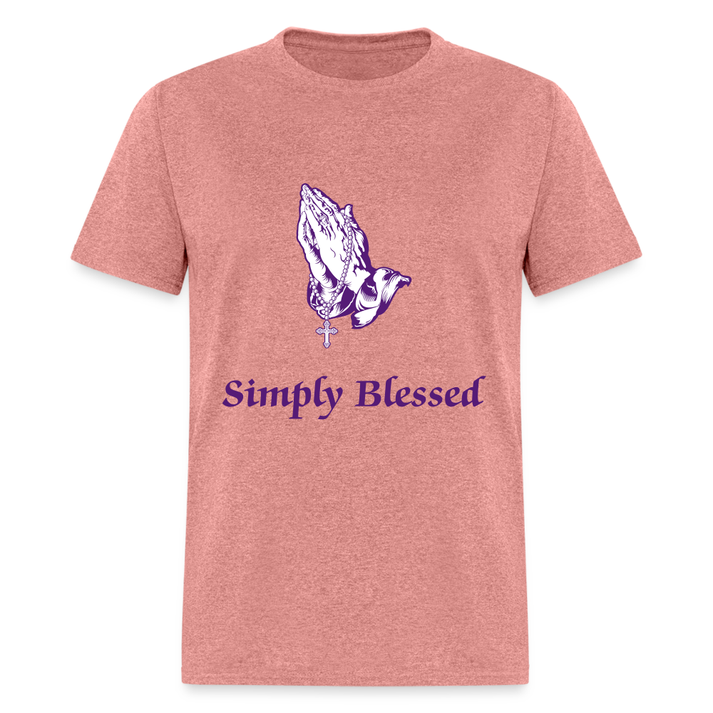 SIE CAPS SIMPLY BLESSED Unisex Classic T-Shirt - heather mauve