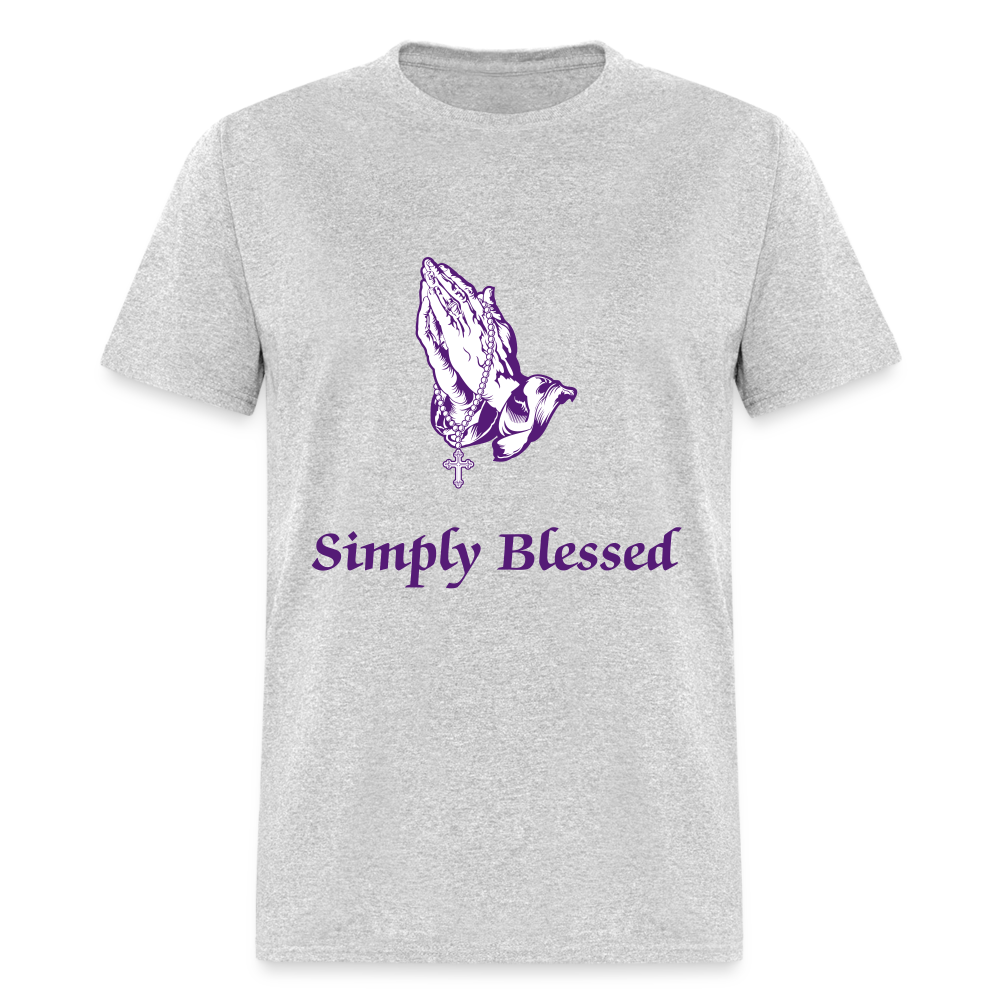 SIE CAPS SIMPLY BLESSED Unisex Classic T-Shirt - heather gray