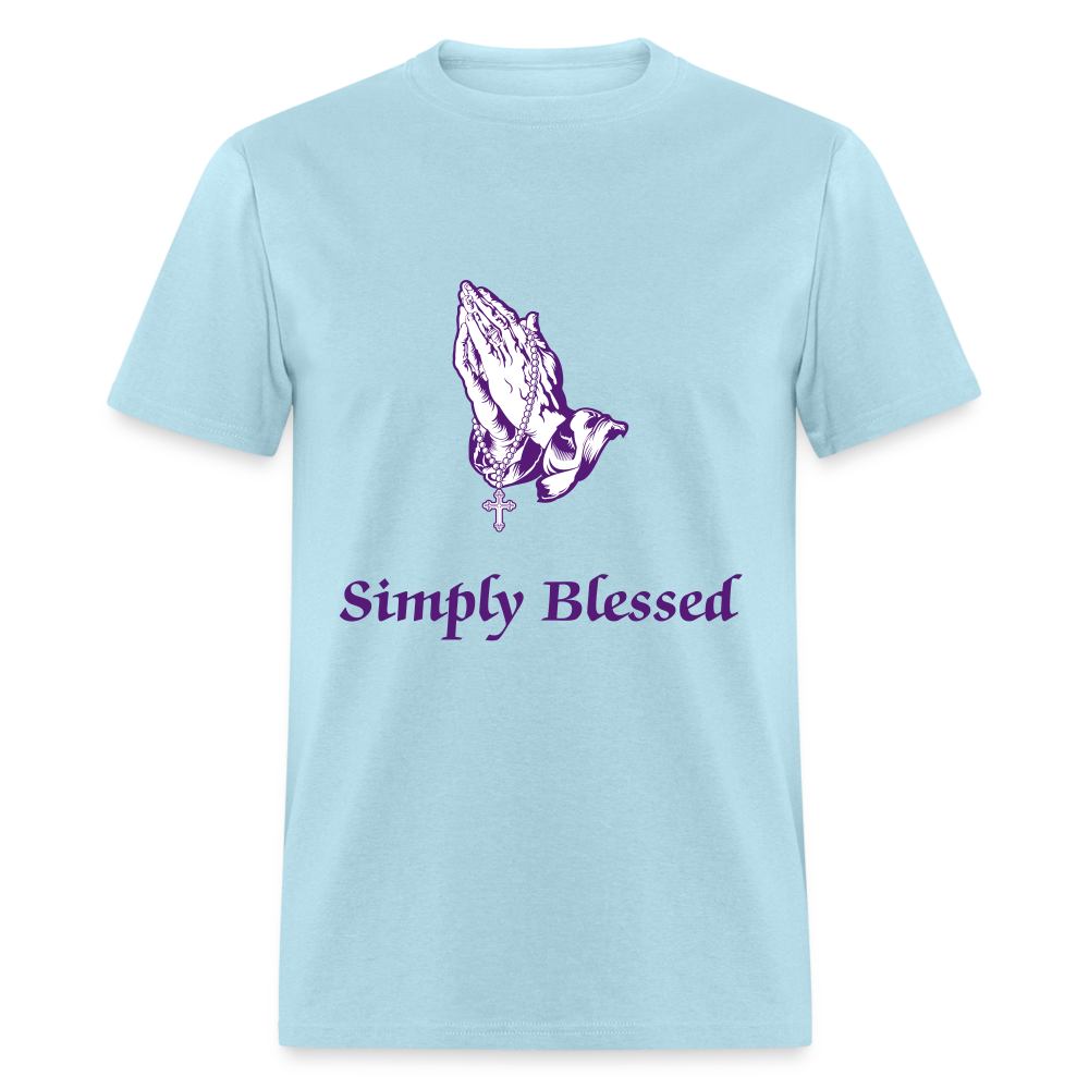 SIE CAPS SIMPLY BLESSED Unisex Classic T-Shirt - powder blue