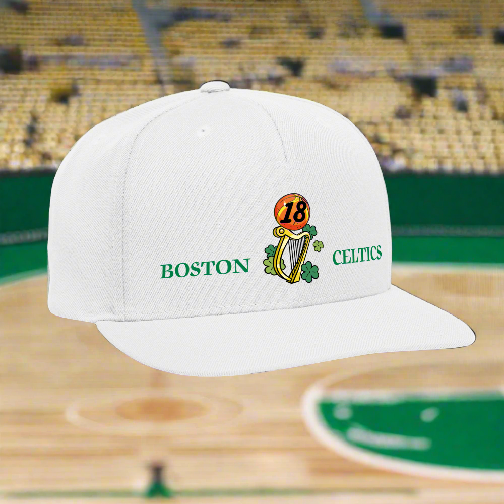 SIE CAPS CELTICS 18 Authentic Snapback Baseball Cap - white