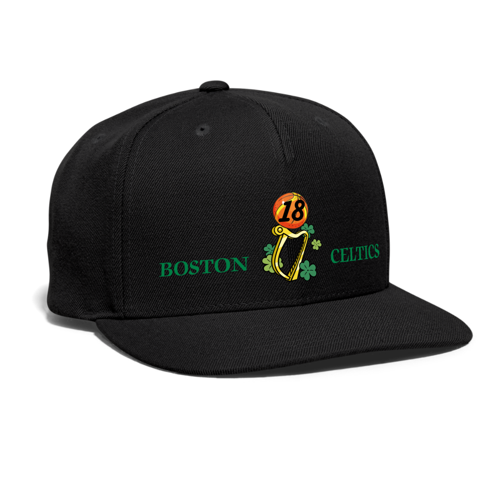 SIE CAPS CELTICS 18 Authentic Snapback Baseball Cap - black