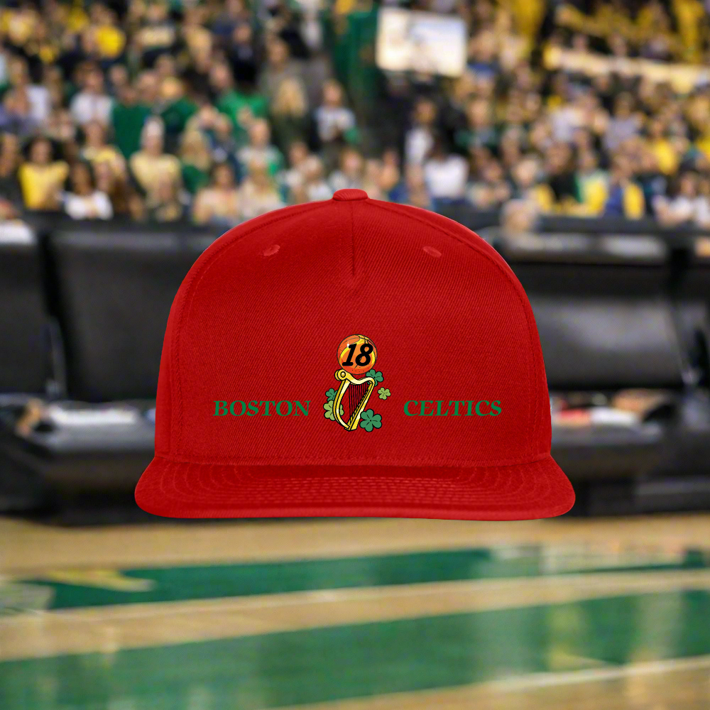 SIE CAPS CELTICS 18 Authentic Snapback Baseball Cap - red