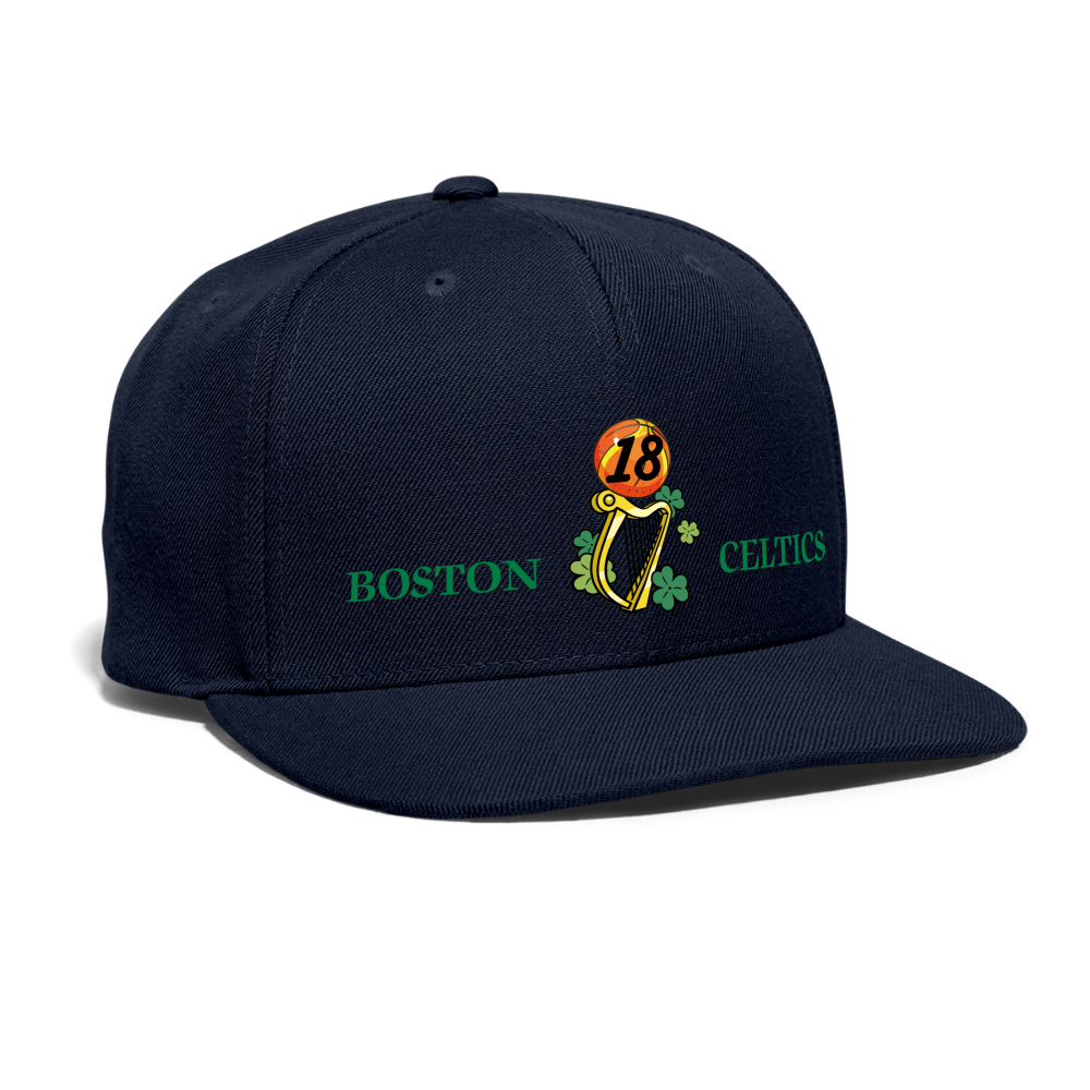 SIE CAPS CELTICS 18 Authentic Snapback Baseball Cap - navy