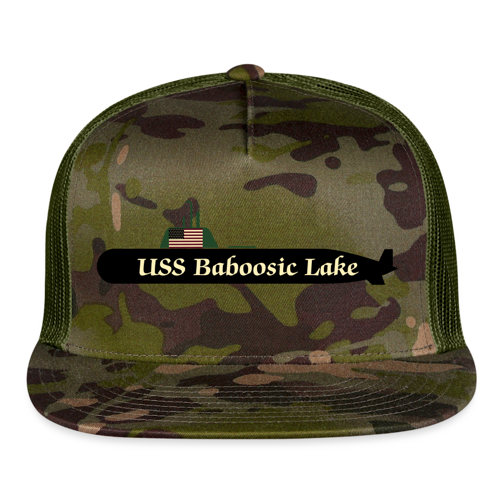 SIE CAPS USS BABOOSIC LAKE Camo Trucker Cap - MultiCam\green