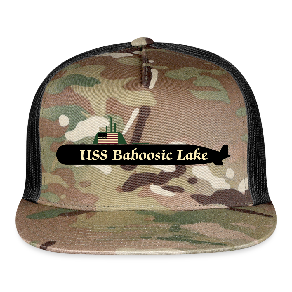 SIE CAPS USS BABOOSIC LAKE Camo Trucker Cap - MultiCam\black