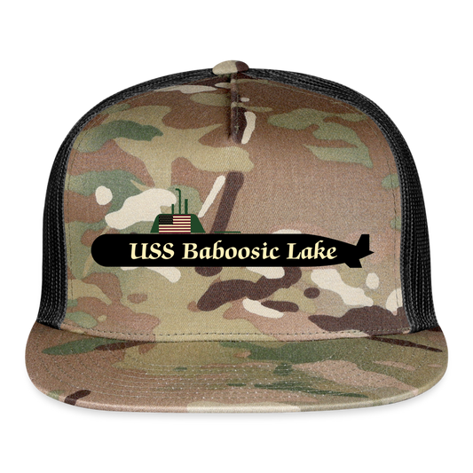 SIE CAPS USS BABOOSIC LAKE Camo Trucker Cap - MultiCam\black