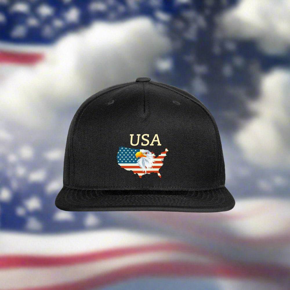 SIE CAPS USA Authentic Snapback Baseball Cap - black